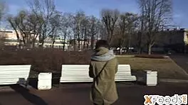 Hot Brunette Casting Session