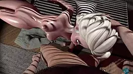 porn cartoon with elza l in 3d hentai 😈