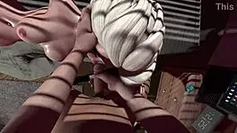 porn cartoon with elza l in 3d hentai 😈