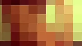 teen babe does a striptease in skinny jeans, revealing panties