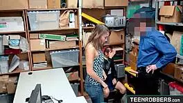 Perv officer fucks hot step mom roughly!