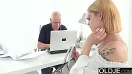 Nick pays a young girl for sex and proceeds to make her finish him off