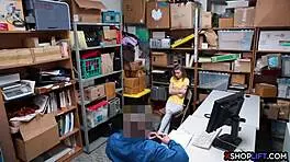 Russian Slender Teen Punished At Office