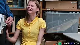 Russian Slender Teen Punished At Office