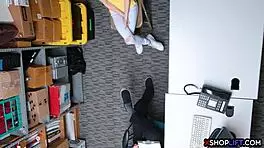 Russian Slender Teen Punished At Office