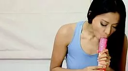 Put A Condom In Your Mouth, Sexy Asian Brunette
