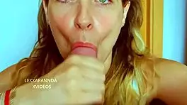 My Stepsister with Green Eyes Surprises Me with an Amazing Blowjob