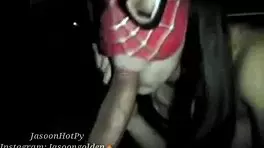 teen babe sucks huge dick like spider girl 😈