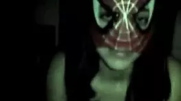 teen babe sucks huge dick like spider girl 😈
