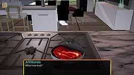 Redhead teen in amateur cartoon.