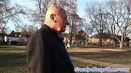 Adorable Teen 18+ Feels Deeply Banged By Horny Grandpa In Emotional Encounter