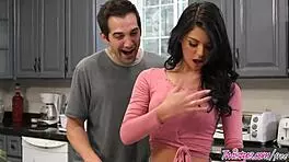 Food fight turns into fucking gina valentina and donnie rock 😏