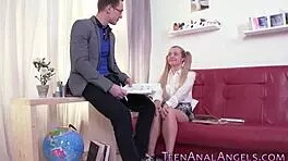 european teen gets ass slammed