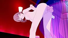 Sekai hentai project: A love affair by Honami Mochizuki and the female fighter Haruka Kristani