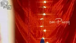 Amateur girl strips and poses naked.