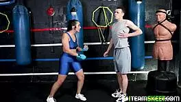 Hot oiled brunette teen craves hard dick