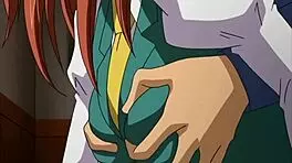 Hentai waitress gives a hot ass and a good suck at one go