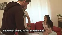 Berta Teen Blows Shaved Pussy!