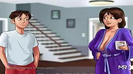 Summertime Saga girl meets E1 excitedly!