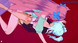 In Symphogear Hentai, Cagliostro and Chris Yukine Share Intense Futanari Sex with Maria Cadenzavna Eve