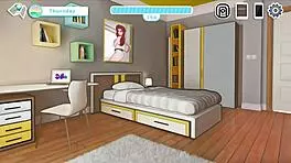3D game with busty sister and monster cock action