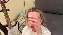 Emily Belle's European adventure in hardcore gangbang action