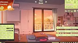 summer clover's sexy boss offers a quickie in the harem game if you're horny