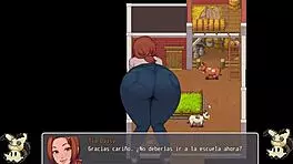 daily life hentai game spying bathroom seeing blacksmith's big tits part 4