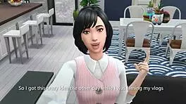 Horny girlfriend gets pounded in The Sims 4