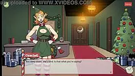 Explore Christmas-themed hentai game with busty anime babes
