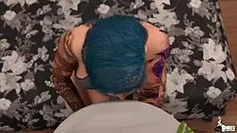 Emo teen seduces her stepfather in 3D animated porn