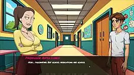 Student caught fucking in class parody