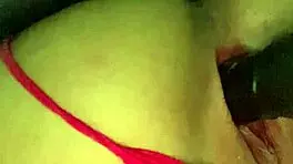 petite teen 18+ masturbates in erotic chair, hinting at fucking her pussy