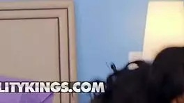 Shaved pussy babes get fucked in the shower