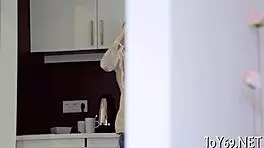 an elegant teen explores softcore fingering