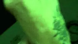 Beautiful mature blonde with tattoos shows off feet 😍