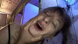 German teen's first camera time turns perverse with nylon anal.