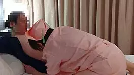 Petite nurse gets pounced on and her wet pussy licked