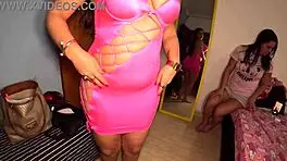 College Goth Stuffing Her Panty With Long Hair