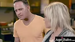 Older woman gets her pussy soaked by young man