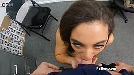 Intense deepthroat and wild cock riding by thief