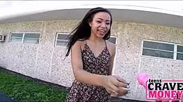 i watched a teen ride dildo on motorcycle for cash