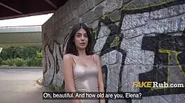 Hot Italian woman picked up at random for some hot sex