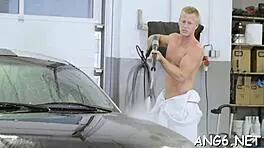 hungry guy pounds her wet pussy doggystyle