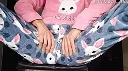 horny teen stepdaughter teases in pajamas 😏