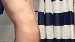 Lil Skittle Twirls Her Long Hair Around That Skinny Cock In Solo Play