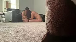 Room215 redhead babe caught on hidden cam during sneaky blowjob