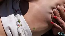 I got fucked after riding my motorcycle in nature.