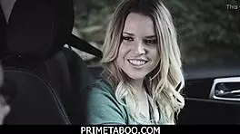 pervert teacher drives and fucks teen in car