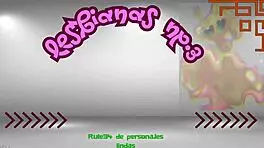 Teen Girls Explore Lesbian Kisses in Cute Rule34 Images